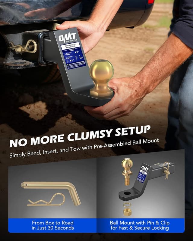 Thumbnail 5 de Orion Motor Tech Trailer Ball Mount 8000 lb