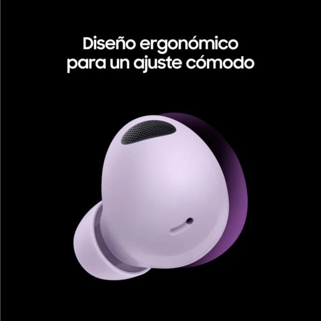Detalle de Samsung Galaxy Buds2 Pro con sonido Hi-Fi 24 bits