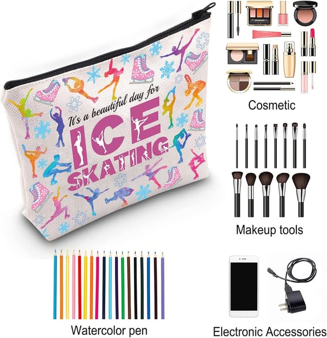 Detalle de Skater Survival Kit ice skating gift makeup bag & toiletry bag (waterproof polyester)
