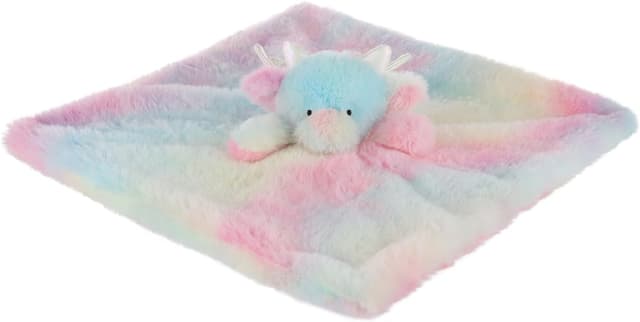 Detalle de Apricot Lamb colourful dragon security blanket plush lovey