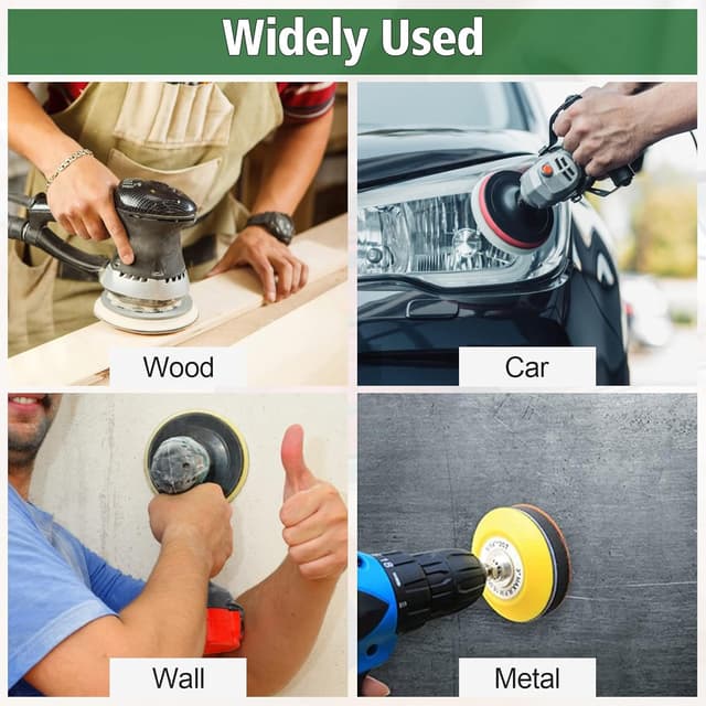 Detalle 2 de JatilEr 24-teiliges Schleifpapier-Set 125 mm Klettrund Korn 1000–5000 für Exzenterschleifer