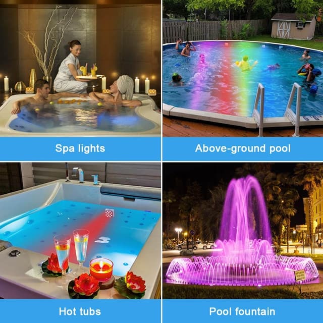 Thumbnail 6 de Vicloon Luci LED per Piscina 6 modalità