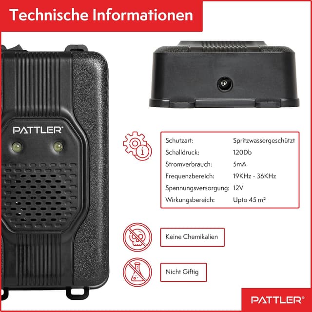 Thumbnail 3 de PATTLER Marderschreck Auto mit Blitzlicht