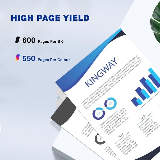 Detalle de KINGWAY LC123 ink cartridges 10-pack (compatible replacements for Brother LC123)