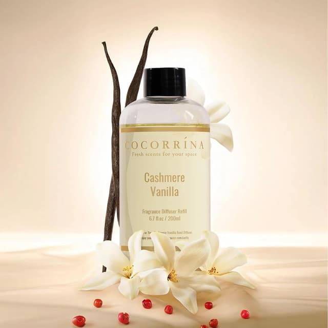 Detalle de COCORRÍNA Cashmere Vanilla diffuser refill 6.7 fl oz