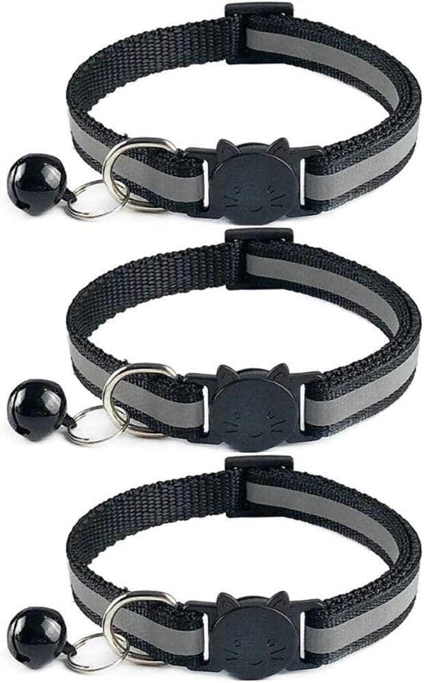 Detalle de Tafeiya Reflective Cat Collars 20-32cm x3