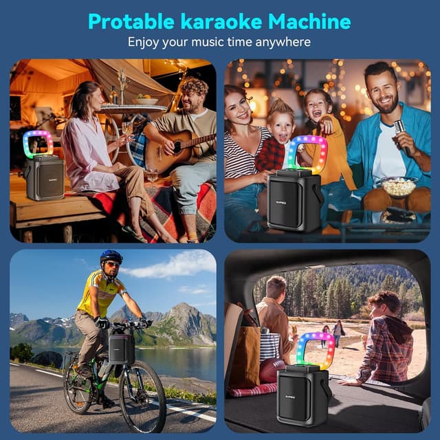 Detalle 2 de SUPNIU S50 portable karaoke speaker 30W