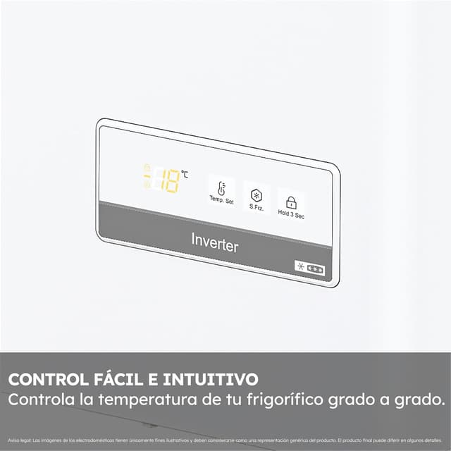 Detalle 2 de Haier HCE301E 🧊 Congelador Horizontal 300L con Display Digital