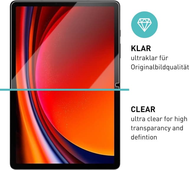 Detalle 2 de smartect Schutzglas Samsung Galaxy Tab S9 9H