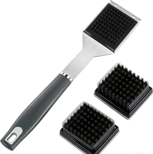 Detalle de Stainless steel BBQ brush QH7 2-in-1