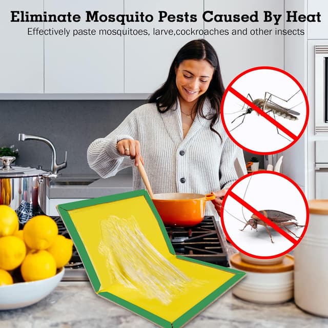 Detalle 2 de Colpart 15Pack sticky glue trap pads – foldable pest sticky boards for indoor use