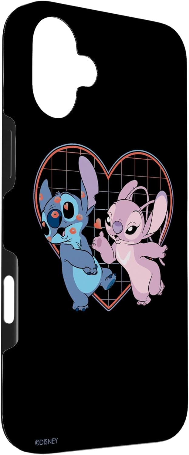 Detalle de Disney Lilo et Stitch Angel Heart Kisses Coque iPhone 16 Plus