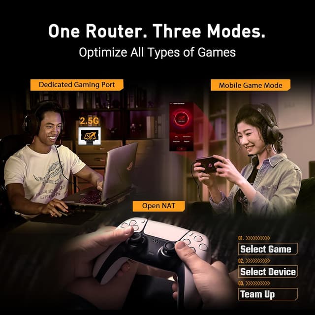 Thumbnail 5 de ASUS TUF-BE6500 routeur Wi‑Fi 7 gaming 6500 Mbps