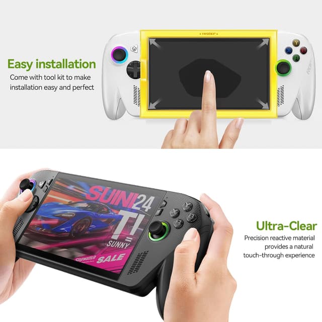 Thumbnail 6 de iVoler 3 pezzi pellicola in vetro temperato 9H opaca anti-riflesso per ROG Xbox Ally / Ally X Handheld 2025