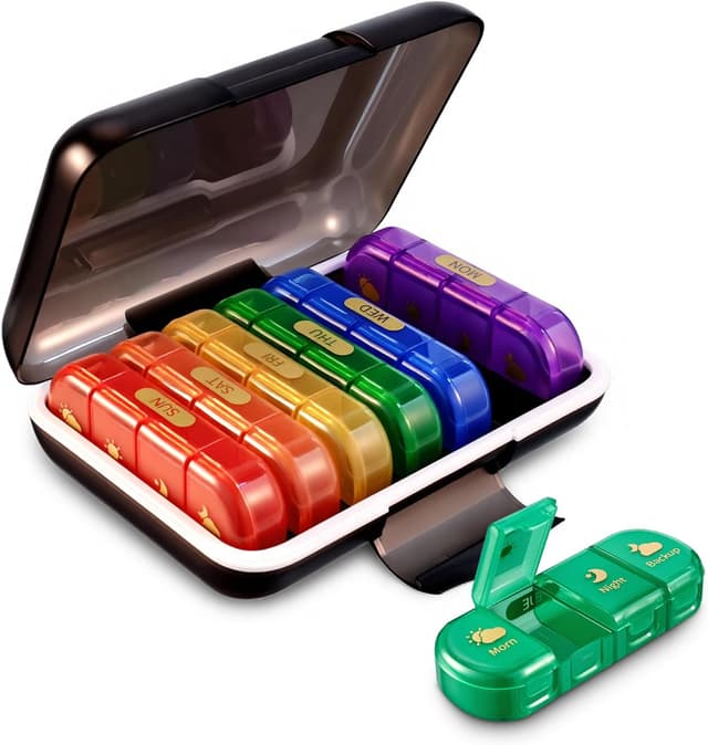 Detalle de Pilulier hebdomadaire 7 jours pratique