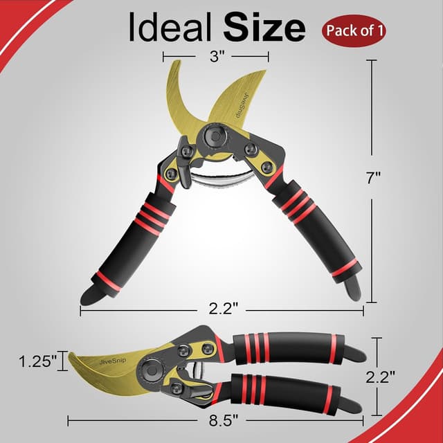 Thumbnail 6 de JiveSnip Forbici da giardino in titanio – forbici da potatura ✂