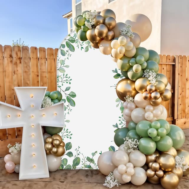 Thumbnail 6 de MEHOFOND 3.3x7ft Eucalyptus Arch Frame 🎪