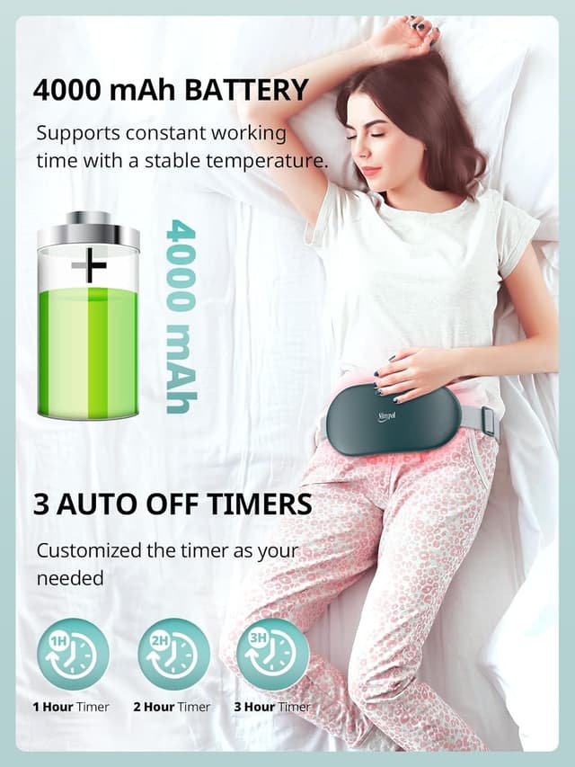 Detalle 2 de Slimpal heating pad for cramps, 21x10cm