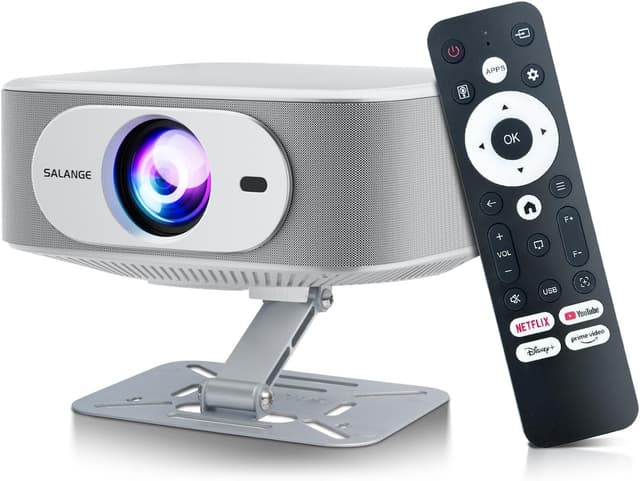 Detalle de Salange Beamer (Netflix kompatibel, Android 13, WiFi & Bluetooth 5.2) mit elektronischem Fokus und Auto-Korrektur