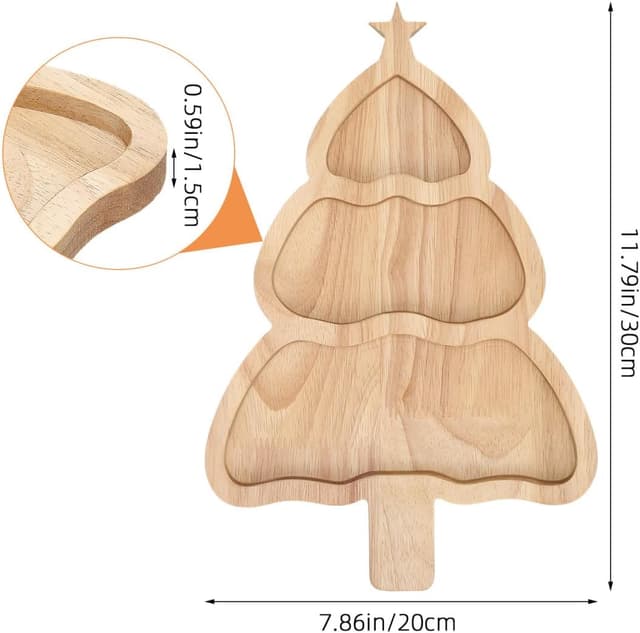 Detalle de Ciieeo Bambus Serviertablett 30 x 20 cm