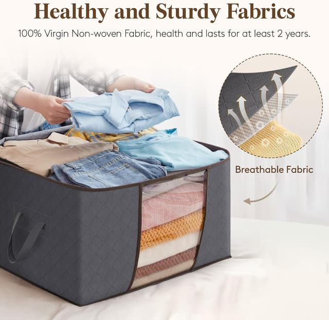 Thumbnail 2 de Lifewit 6-Pack Foldable Storage Bins for Bedding