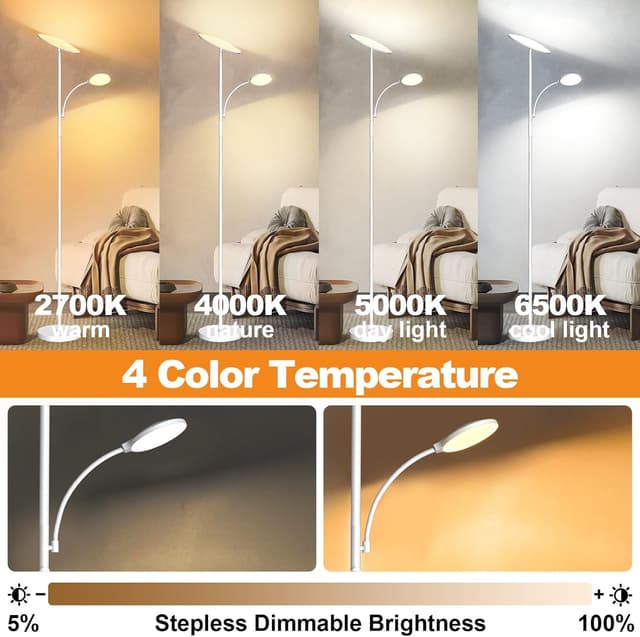 Thumbnail 4 de marctronic Weiß LED Stehlampe 42W 4200lm