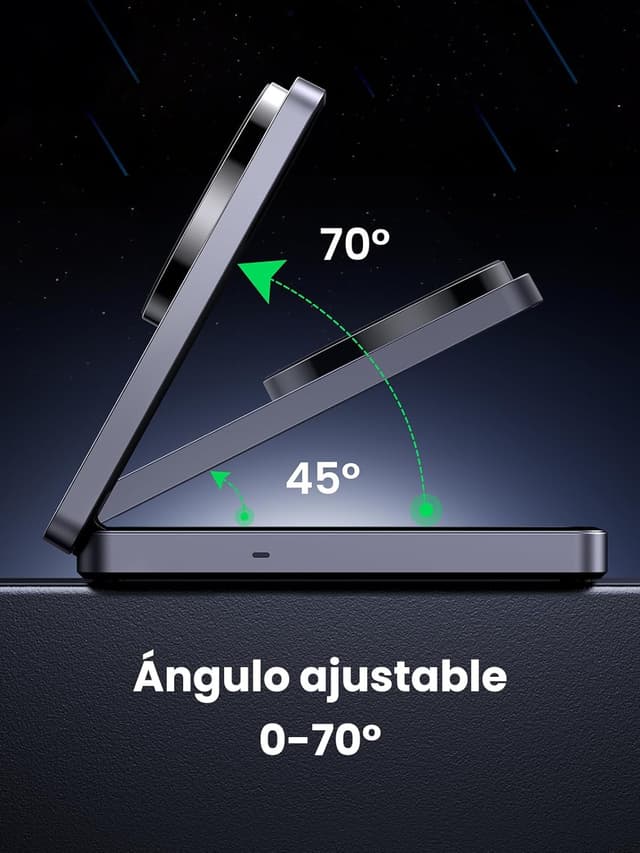 Thumbnail 6 de UGREEN MagFlow Cargador Inalámbrico Magnético 2 en 1 ⚡