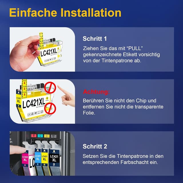 Detalle 1 de ColorKing LC421XL Multipack für Brother