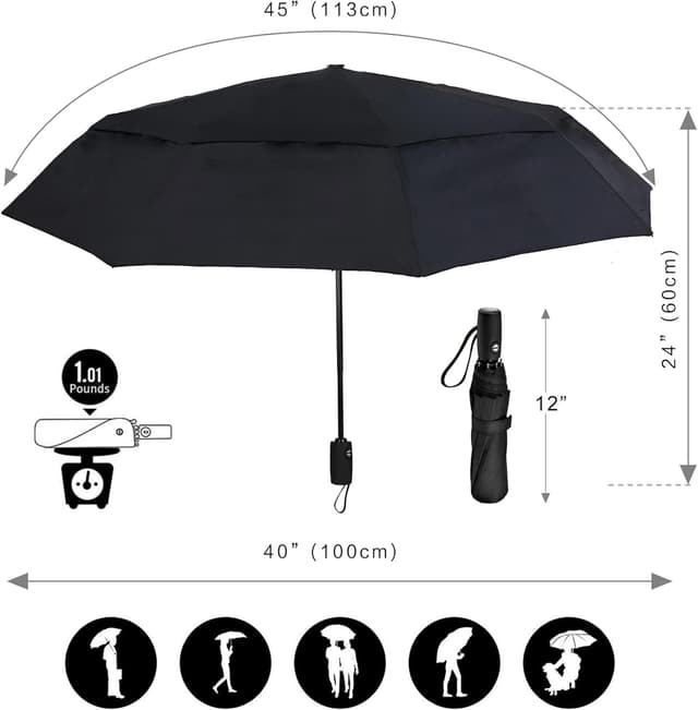 Thumbnail 2 de AMVUZ Regenschirm Reise 11,5" kompakt