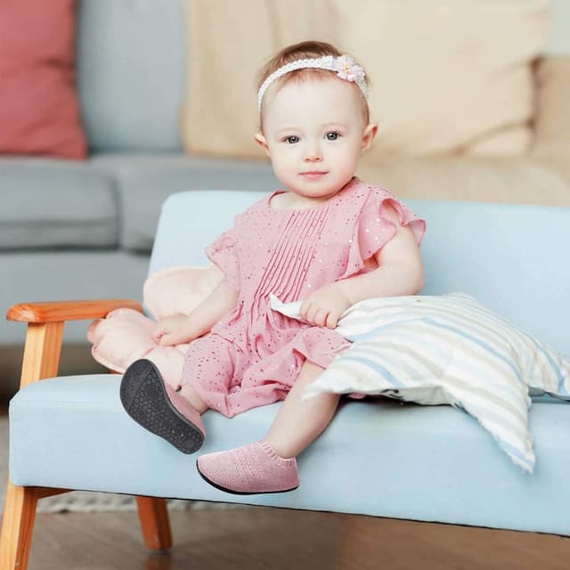 Detalle 2 de Sosenfer Hausschuhe Kinder – barfußartige, rutschfeste & atmungsaktive TURNSCHLÄPPCHEN für Jungen und Mädchen