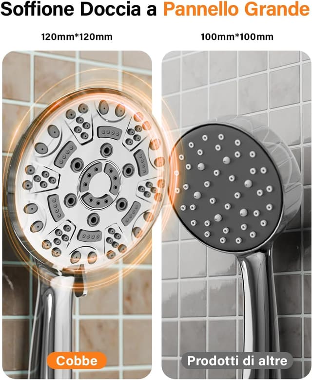 Thumbnail 3 de Cobbe Soffione doccia ad alta pressione