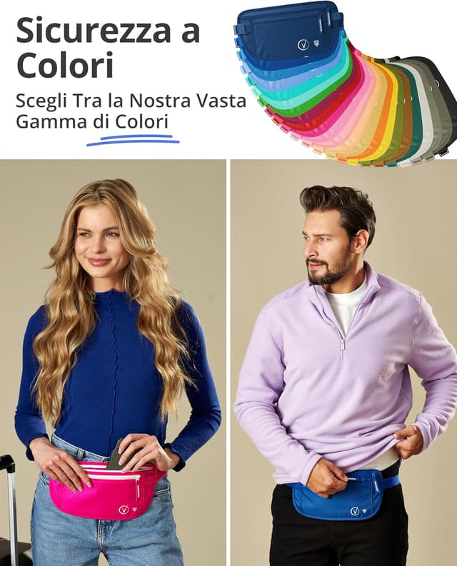 Thumbnail 5 de Cintura porta soldi da viaggio con protezione RFID