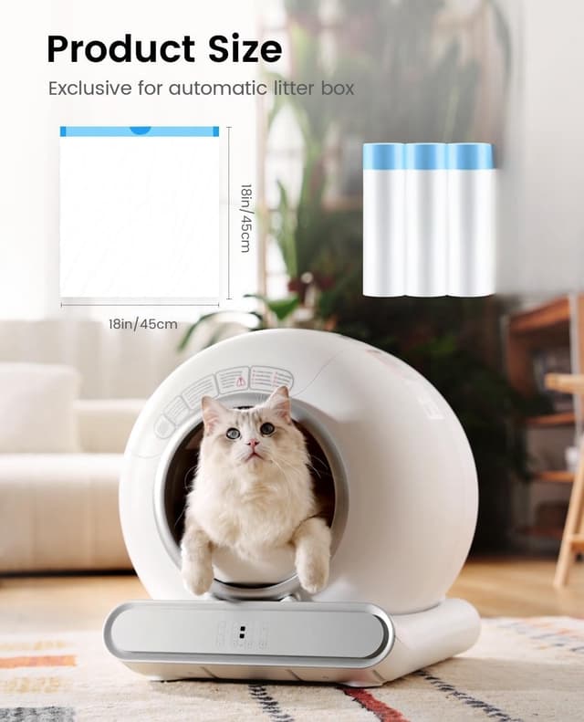 Detalle 2 de Bolsas de Arena para Gatos 3 rollos 45 unidades