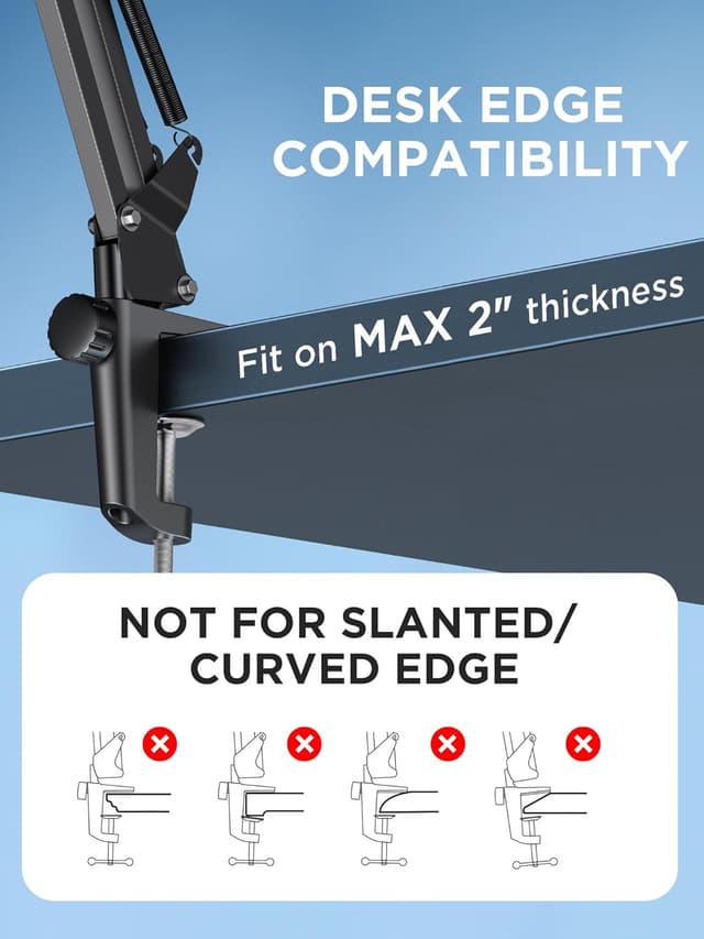 Thumbnail 5 de InnoGear Boom Arm Microphone Stand for Mic