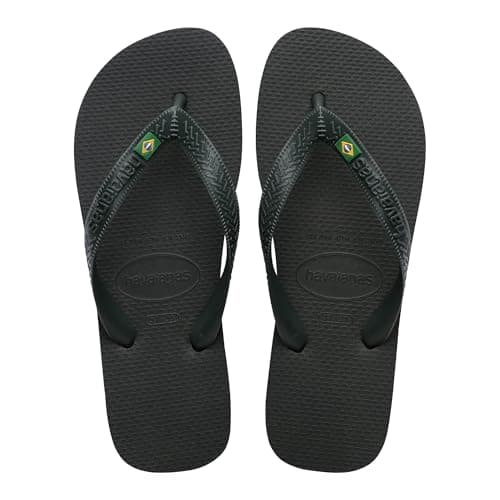 Detalle de Havaianas Top Brasil chanclas unisex con suela antideslizante y diseño de bandera de Brasil
