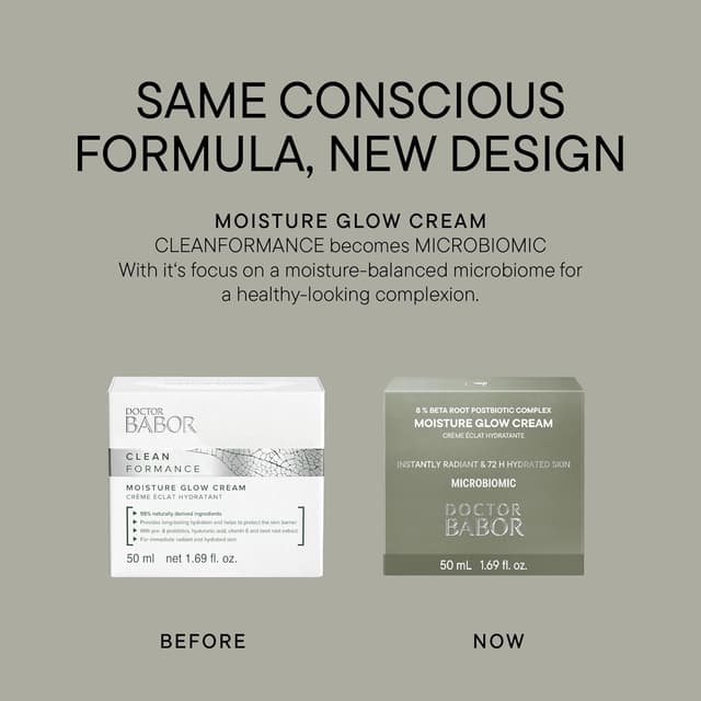 Detalle de BABOR DOCTOR BABOR Microbiomic Moisture Glow Cream 50 ml – crema viso idratante vegana