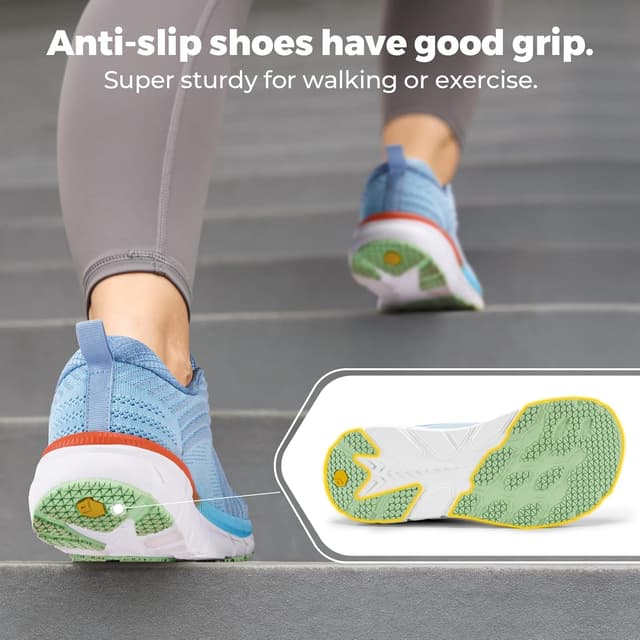 Detalle de FitVille Scarpe Running Donna Pianta Larga Wide Fit extra larga in tessuto traspirante