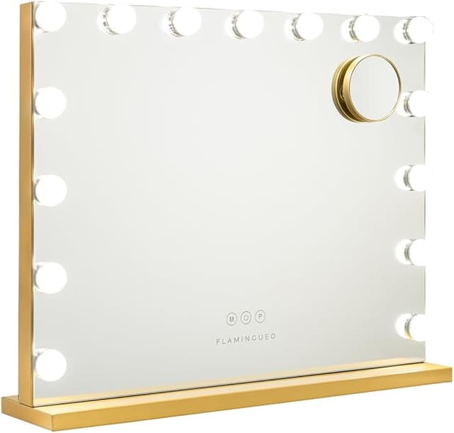 Imagen de Flamingueo Espejo de Maquillaje LED con Luz y Puerto USB 💄 en OfertitasTOP