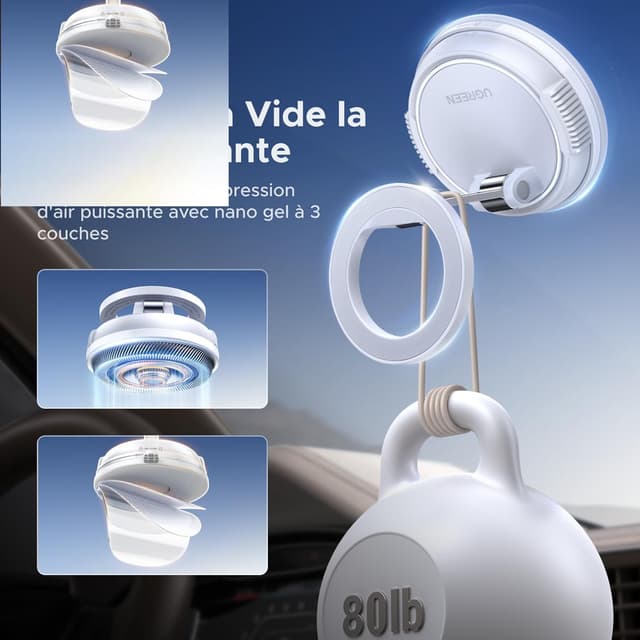 Thumbnail 3 de UGREEN Support Téléphone Voiture MagSafe Aimanté 22N55