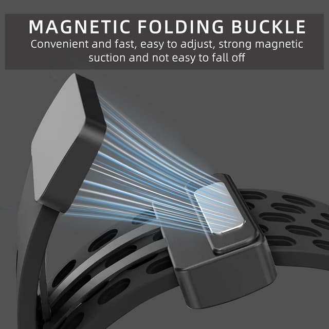 Detalle de MaEiol Silicone Strap for Watch Fit 4 Pro