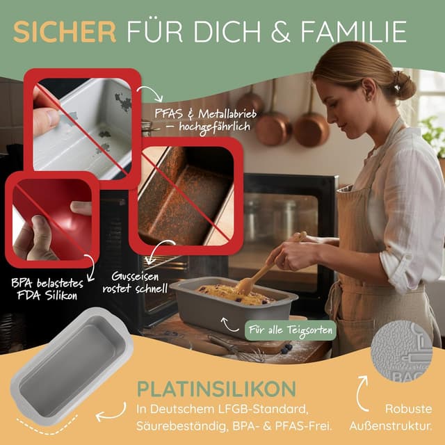 Thumbnail 3 de Backefix Brotbackform Silikon 23 cm