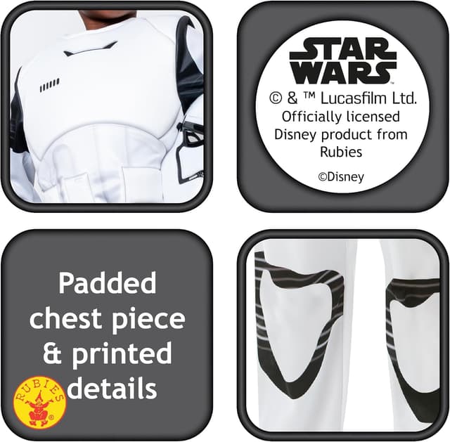 Detalle de Rubie's Stormtrooper Kostüm Deluxe Kinder