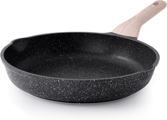 Detalle de Kordisen Nonstick Frying Pan, 12.5-Inch Granite Skillet (PFOA-Free, Induction Compatible)