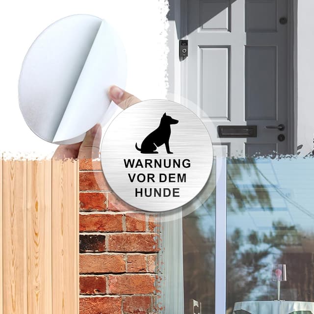 Detalle 1 de TAKULA Hundeschilder 10 cm Rund