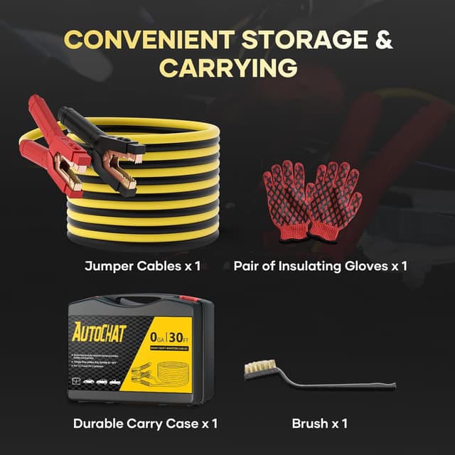 Thumbnail 5 de AutoChat Heavy Duty Jumper Cables 30 ft