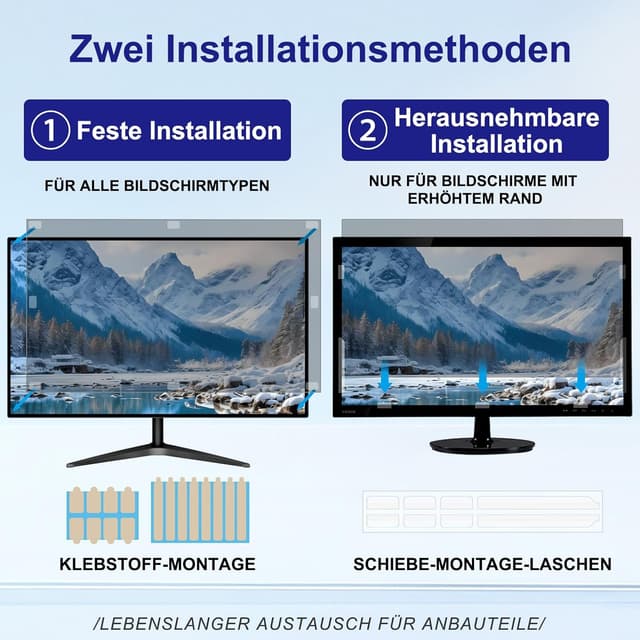 Detalle 2 de LUSA DESIGN 23,8 Zoll Blickschutzfilter