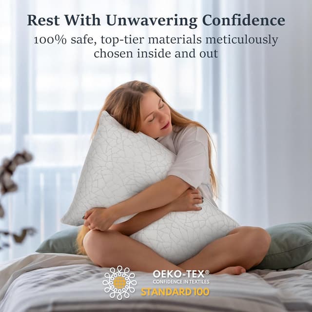 Thumbnail 6 de COZSINOOR Queen Size Bed Pillows (Set of 2) with Cooling Down-Alternative Fill