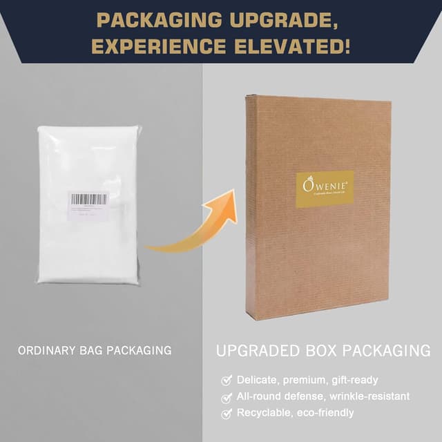 Thumbnail 4 de OWENIE Sheer Curtains 84 in 2‑Panel Set 🪟