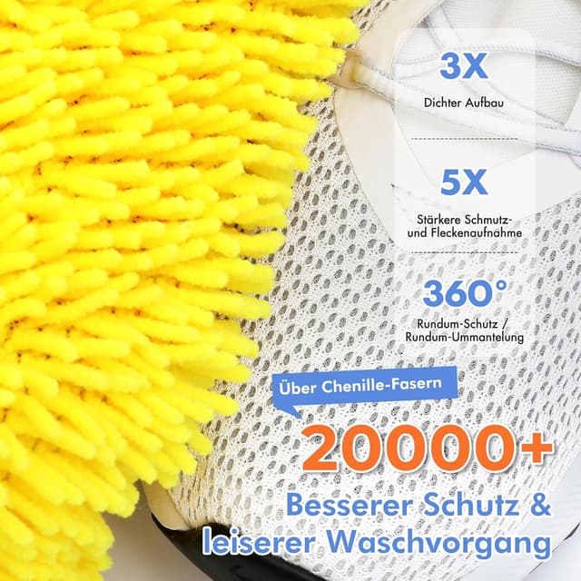 Detalle 2 de Teletrogy 2er-Pack Schuhwaschbeutel für Waschmaschine (3D-Netz, versteckter Reißverschluss) bis EU 46