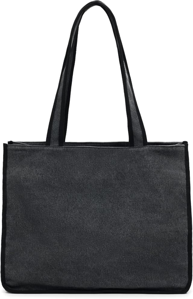 Detalle 2 de Desigual Einkaufstasche Schultertasche „Mickey Studs Khiva“ Denim Dark Grey dunkelgrau